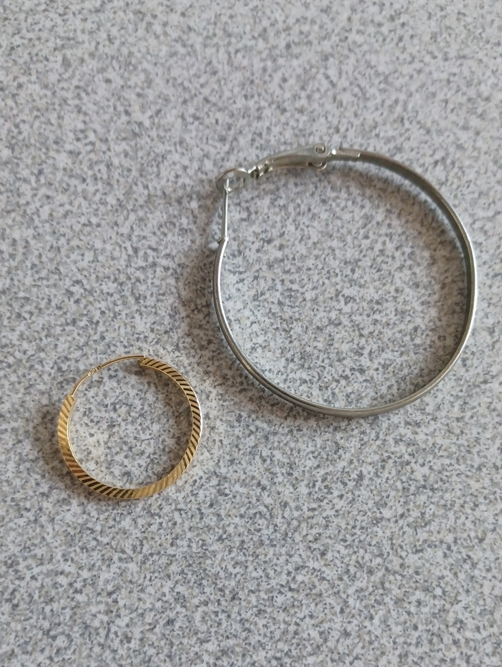 $4 Add-on Gold & Silver Single Hoop Earrings